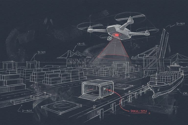 Drone-in-a-Box for Ports: Perimeter, Condition, C-UAS