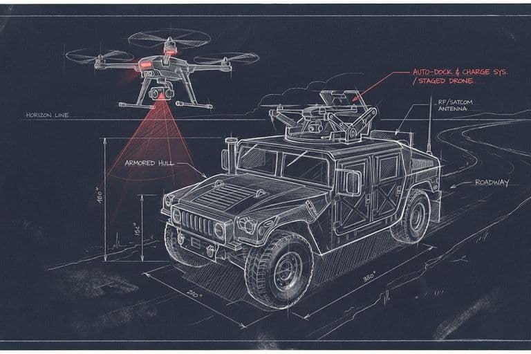 Persistent Air Cover for Convoys: The Nomad Mobile Dock