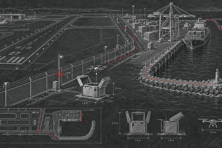 Drones for Airports and Seaports in 2026: Perimeter Security, Inspection and the Airspace Rules