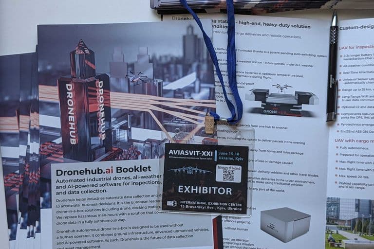 Dronehub shines at the Polish National Stand at Kyiv Aviasvit Exhibition 2021